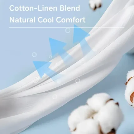 Women's Cotton Linen Shorts Linen-Inspired Pants Cotton Linen Pants Fashion Streetwear Ankle-Length High Waist Plain Pocket Elastic Waistband Comfy So - Image 4