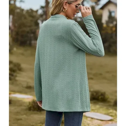 Women's Coat Party Patchwork Solid Color Windproof Fashion Loose Fit Outerwear Long Sleeve Fall Black S 2025 - Image 3